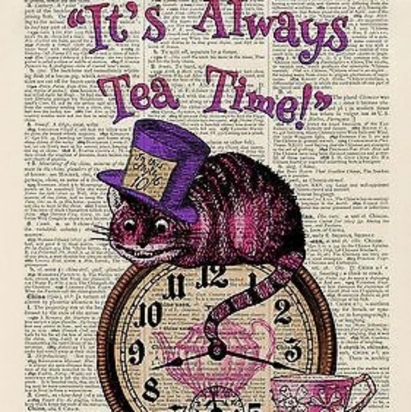 Other | Alice In Wonderland Dictionary Book Page Art Decor | Poshmark